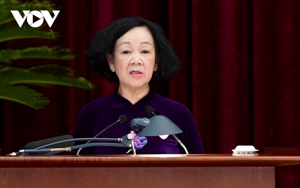 Bà Trương Thị Mai - Ủy viên Bộ Chính trị, Thường trực Ban Bí thư, Trưởng Ban Tổ chức Trung ương.
