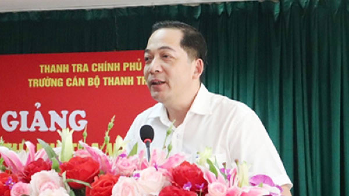 TS Nguyễn Huy Hoàng, Phó Hiệu trưởng Trường Cán bộ Thanh tra. Ảnh: Báo Thanh tra
