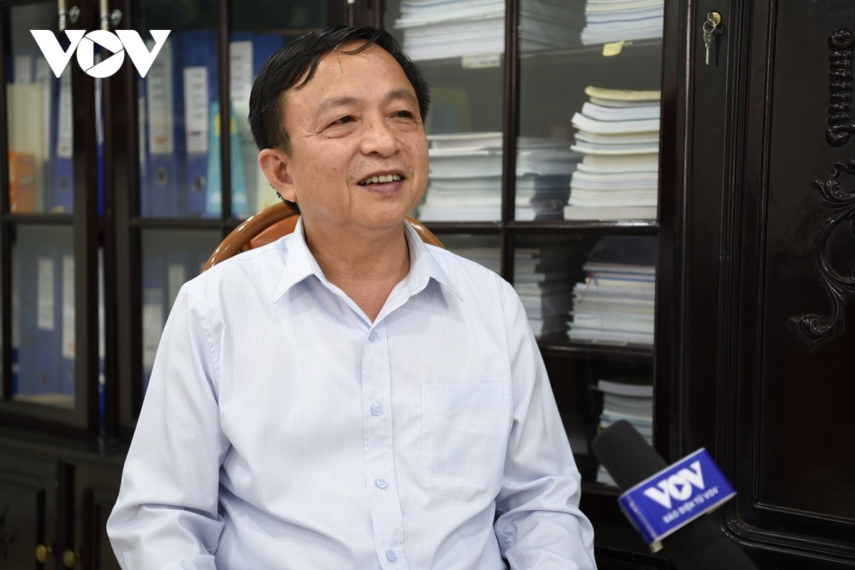 Phó Giám đốc Sở Nội vụ Hà Nội Nguyễn Chí Đoàn trả lời phỏng vấn Báo Điện tử VOV.