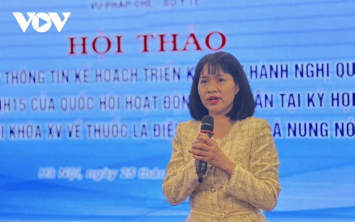 Ths. Đinh Thị Thu Thủy, Phó Vụ trưởng Vụ Pháp chế, Bộ Y tế.