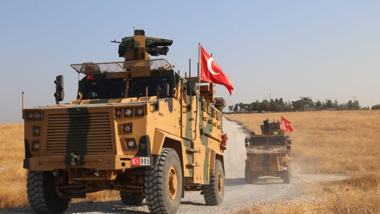 Xe quân sự Thổ Nhĩ Kỳ ở miền Bắc Syria. Ảnh: Bộ Quốc phòng Thổ Nhĩ Kỳ 
