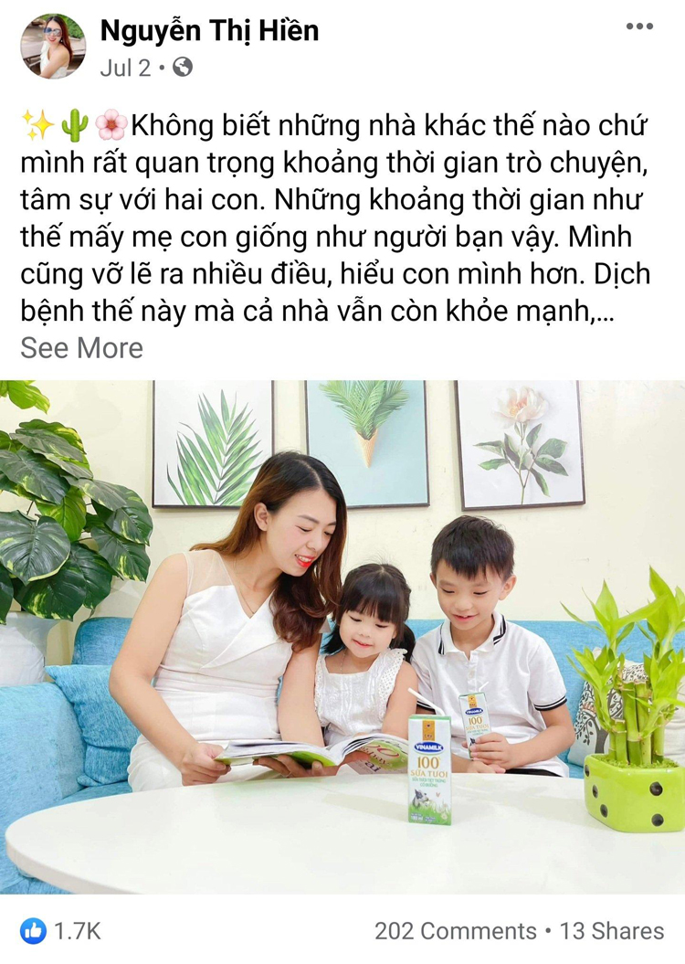 Câu chuyện “làm bạn” với con được chị Hiền chia sẻ khi tham gia chương trình “Bạn khỏe mạnh, Việt Nam khỏe mạnh”