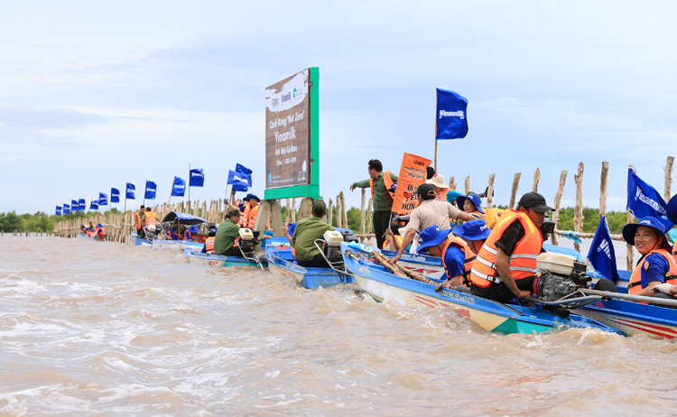 Hoạt động nhân viên tham gia tái sinh rừng được Vinamilk thực hiện thường niên để đóng góp cho dự án Cánh rừng Net Zero.