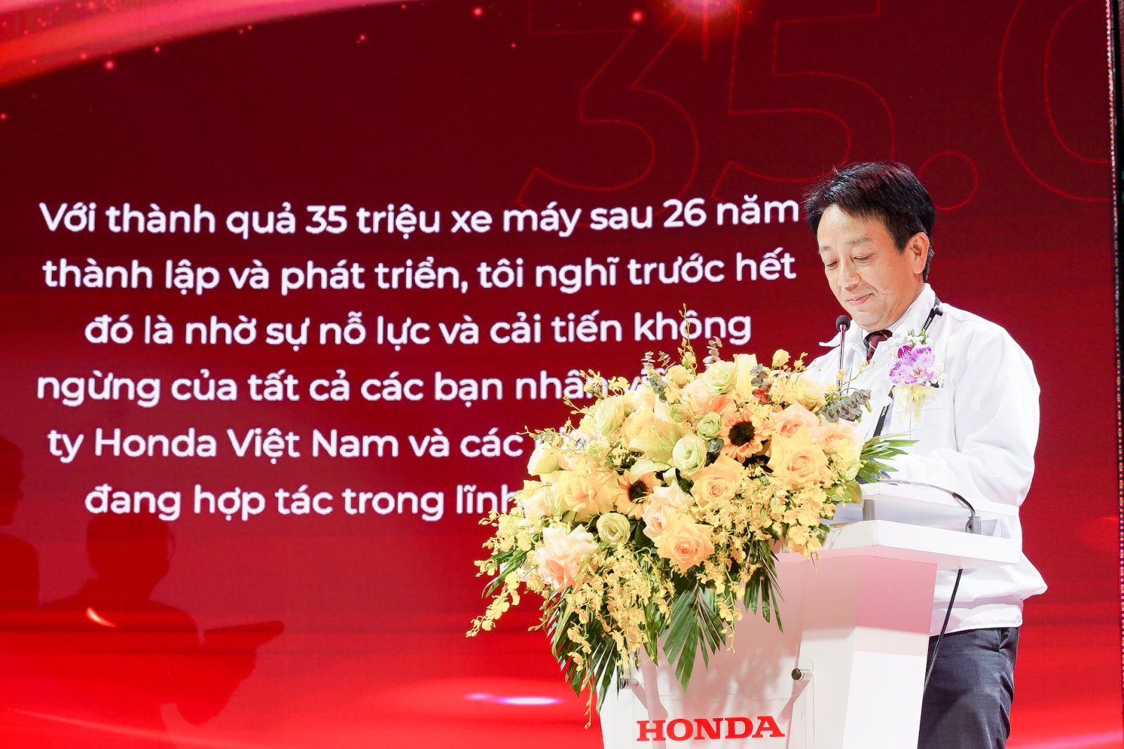 Ông Hiroshi Tokutake - Phó Chủ tịch Điều hành Công ty Asian Honda Motor.