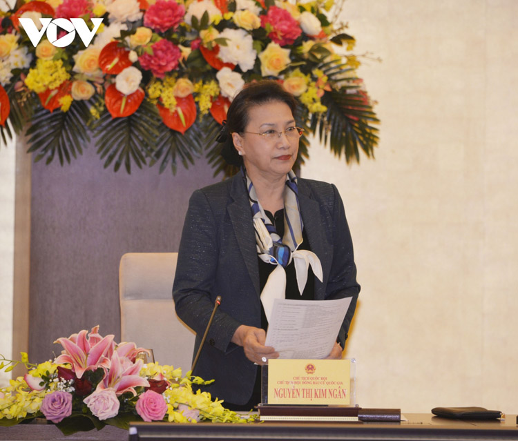 Chủ tịch Quốc hội, Chủ tịch Hội đồng Bầu cử quốc gia Nguyễn Thị Kim Ngân.