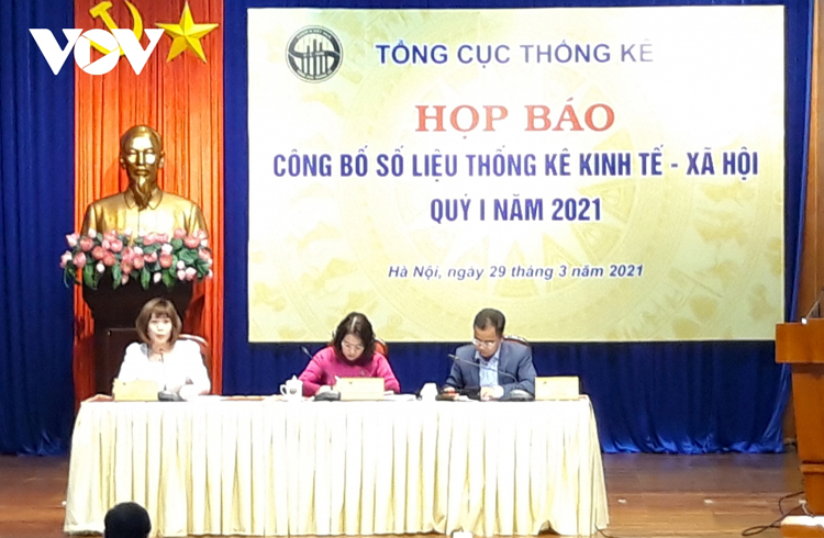 Họp báo Công bố số liệu thống kê kinh tế - xã hội Quý I/2021.