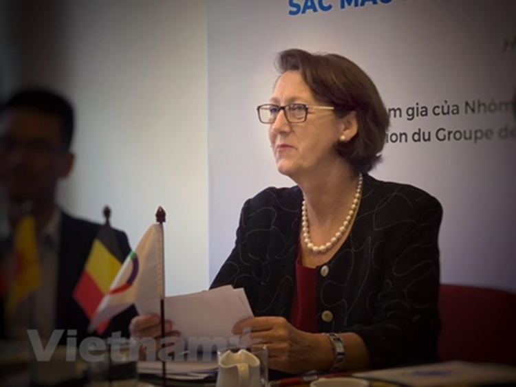 Bà Anne Lange, Đại sứ Bỉ vùng Wallonie-Bruxelles.