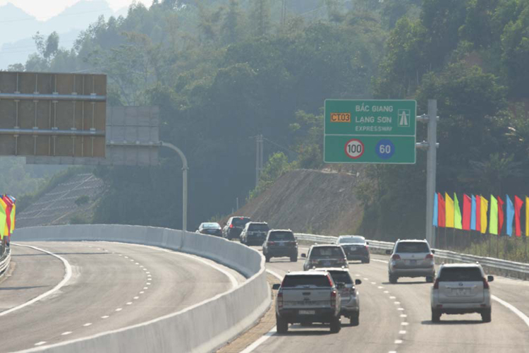 Cao tốc Bắc Giang - Lạng Sơn đã thông xe kỹ thuật và dự kiến khai thác chính thức vào đầu năm 2020.