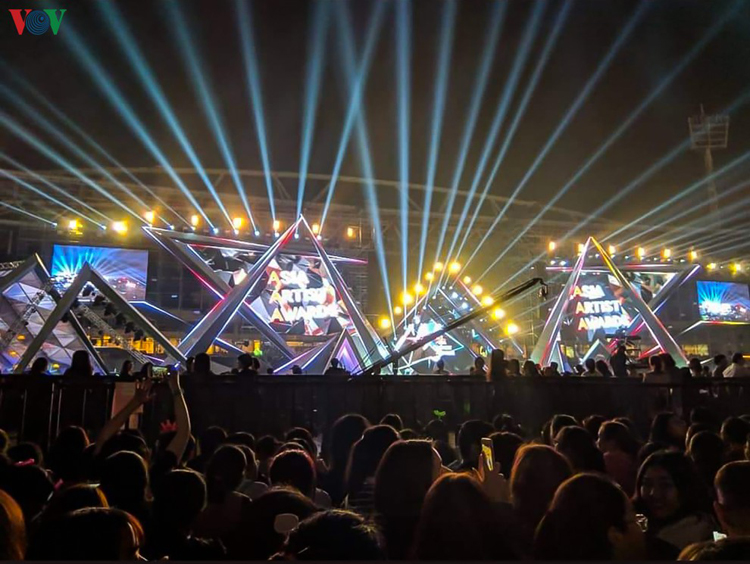 Lễ trao giải Asia Artist Awards (AAA) 2019 diễn ra tại sân vận động Mỹ Đình tối 26/11.