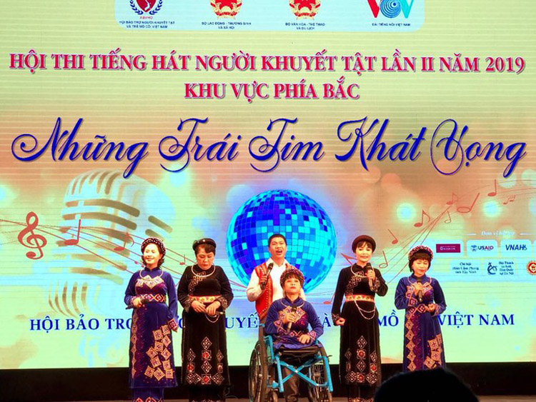 Hội thi Tiếng hát Người khuyết tật lần II, năm 2019, khu vực miền Bắc được tổ chức tối 14/4 vừa qua tại Hà Nội. (ảnh minh họa)