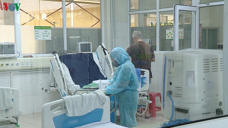 Bệnh nhân mắc Covid-19 được điều trị tại Bệnh viện Bệnh nhiệt đới TƯ cơ sở 2 (Đông Anh, Hà Nội).