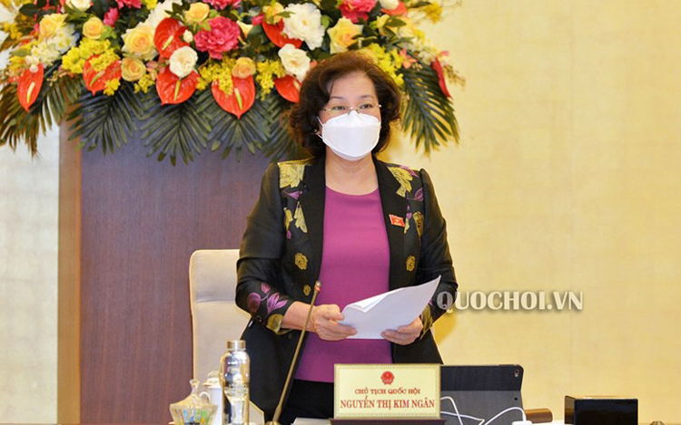 Chủ tịch Quốc hội Nguyễn Thị Kim Ngân phát biểu khai mạc Phiên họp 44.