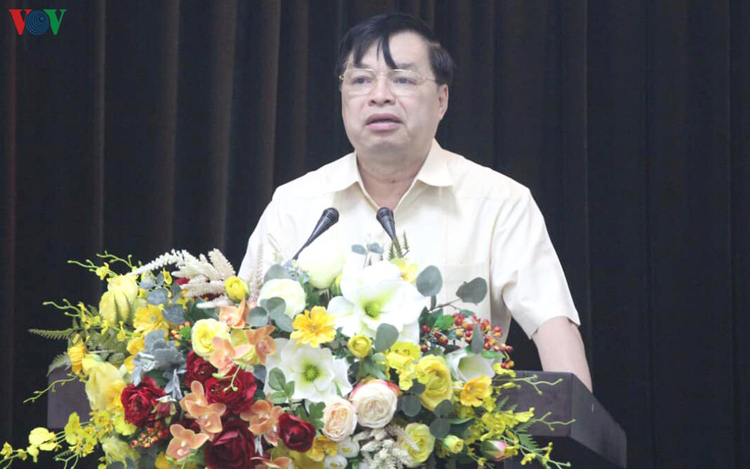 Ông Lê Mạnh Hùng phát biểu tại Hội nghị.