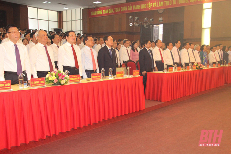 Lễ kỷ niệm 90 năm Ngày thành lập Đảng bộ tỉnh Thanh Hóa được tổ chức vào sáng 29/7 tại Thanh Hóa.