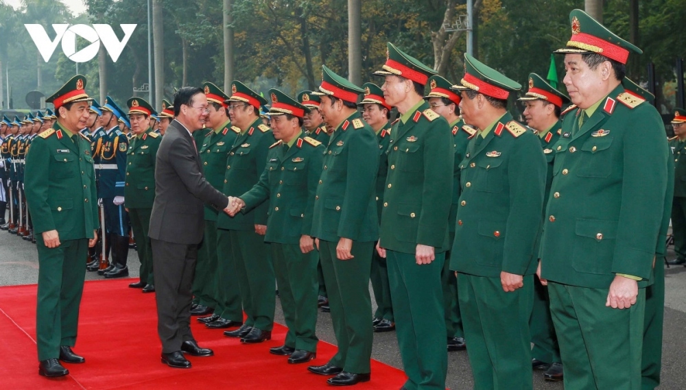 Chủ tịch nước Võ Văn Thưởng dự Hội nghị quân chính toàn quân năm 2023. Ảnh: Quỳnh Trang