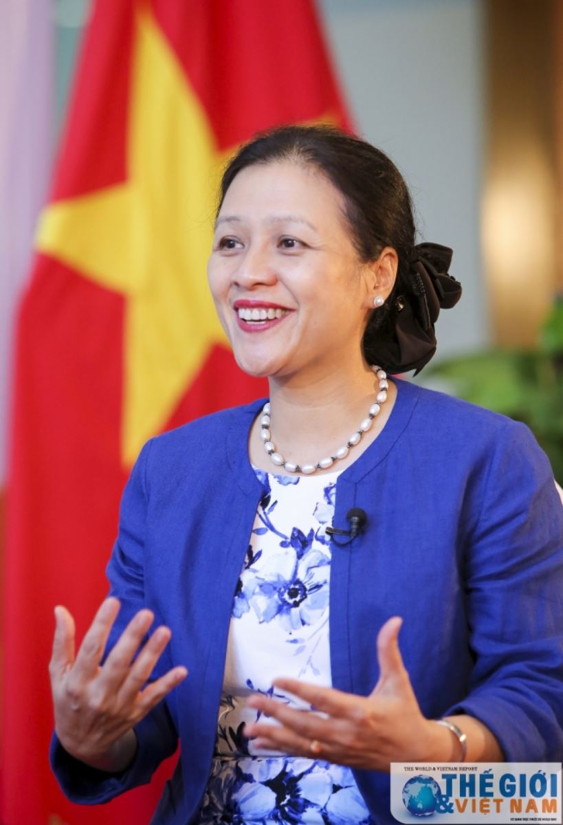 Bà Nguyễn Phương Nga, Chủ tịch Liên hiệp các tổ chức hữu nghị Việt Nam.