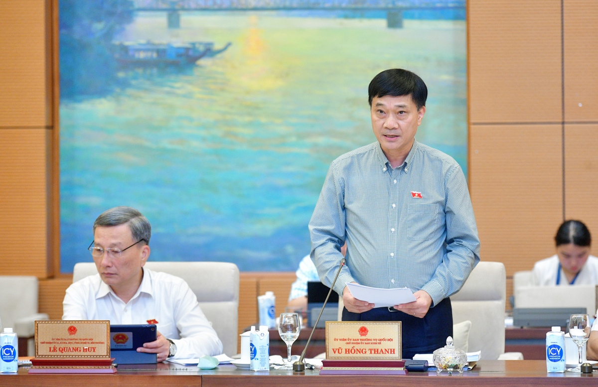 Chủ nhiệm Ủy ban Kinh tế Vũ Hồng Thanh - Phó Trưởng đoàn thường trực Đoàn giám sát.