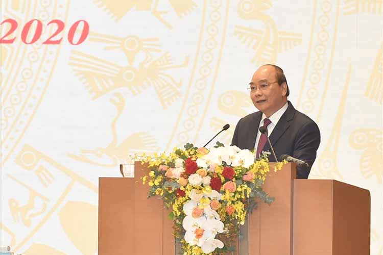 Thủ tướng Chính phủ Nguyễn Xuân Phúc phát biểu khai mạc Hội nghị.