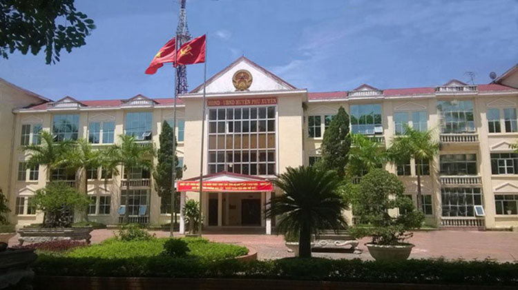 Trụ sở UBND huyện Phú Xuyên, Hà Nội (ảnh: Cổng thông tin điện tử huyện Phú Xuyên).