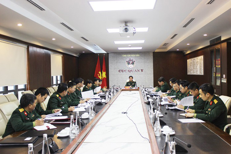 Tiểu ban Kỹ thuật, Ban Chỉ đạo Bộ Quốc phòng về phòng, chống dịch bệnh nCoV họp triển khai nhiệm vụ. Ảnh: Chinhphu.vn