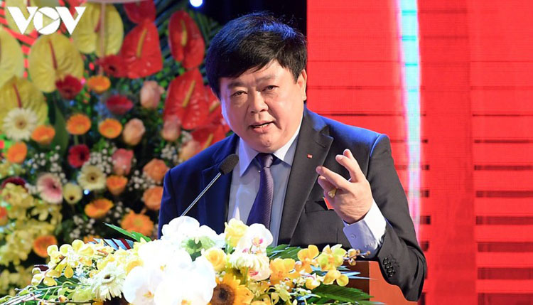 Tổng Giám đốc Đài Tiếng nói Việt Nam Nguyễn Thế Kỷ phát biểu khai mạc Đại hội. Ảnh: Vũ Toàn