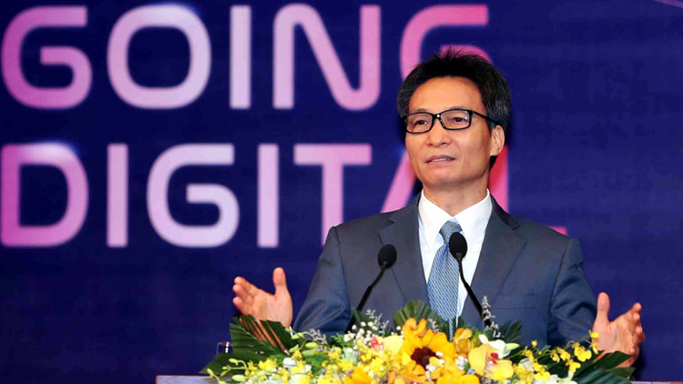 Phó Thủ tướng Chính phủ Vũ Đức Đam phát biểu tại Diễn đàn Quỹ đầu tư Khởi nghiệp Sáng tạo Việt Nam 2020. Ảnh: VGP