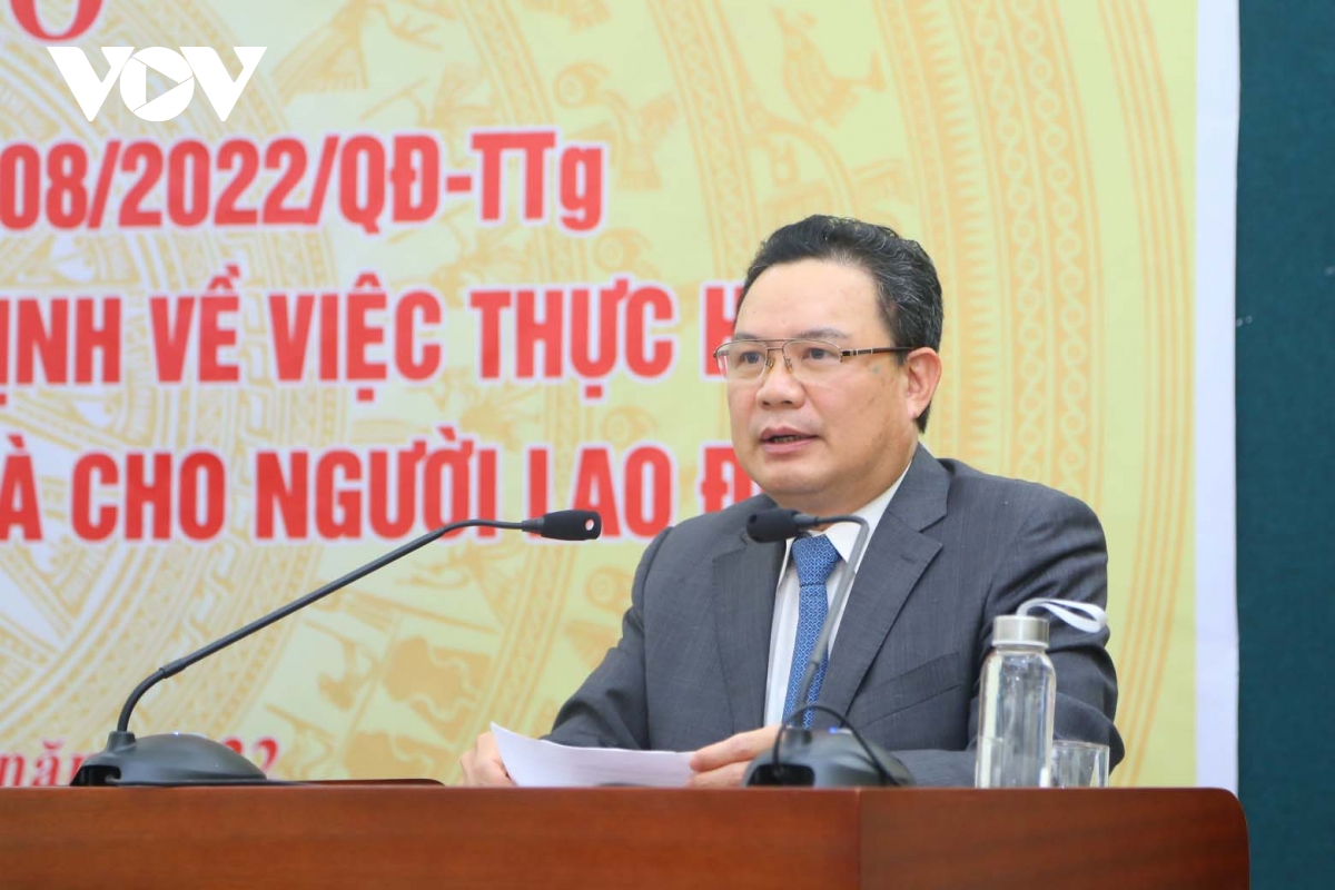 Ông Lê Văn Thanh, Thứ trưởng Bộ Lao động - Thương và Xã hội.