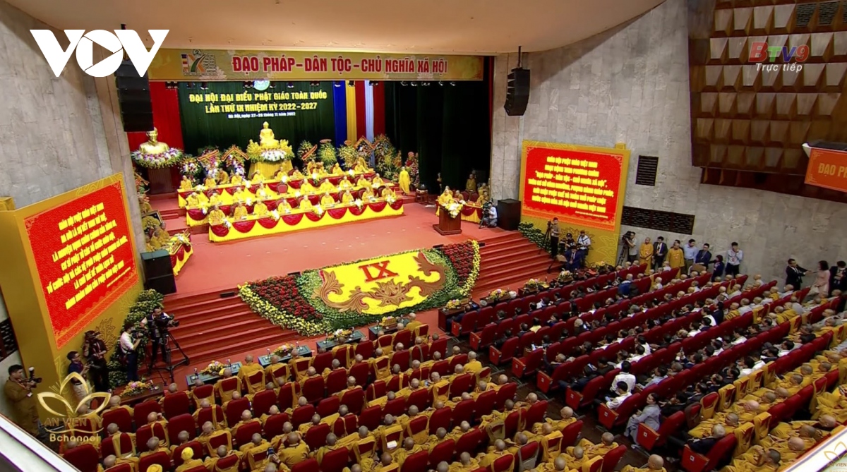 Đại hội đại biểu Phật giáo toàn quốc lần thứ IX. (ảnh: Hoàng Lê)