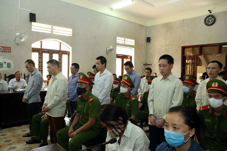 TAND tỉnh Điện Biên xét xử công khai 14 bị cáo vì có các hoạt động tuyên truyền, chống phá Nhà nước xảy ra tại huyện Mường Nhé. Ảnh: Vũ Lợi/VOV- Tây Bắc