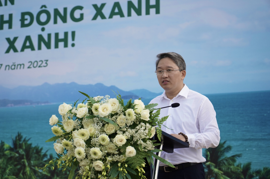 Bí thư Tỉnh ủy Nguyễn Hải Ninh phát biểu tại buổi lễ.