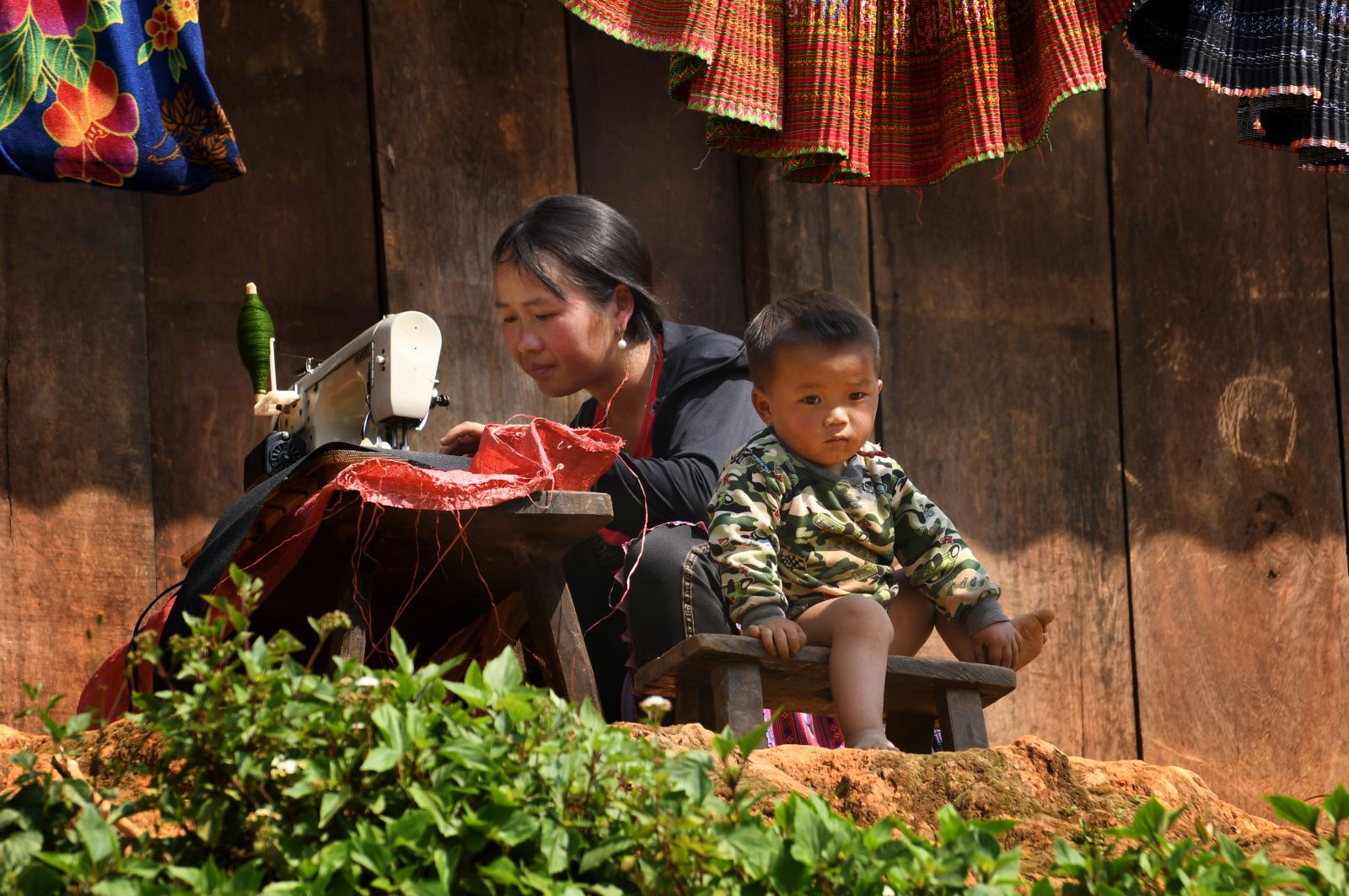 Bên mẹ.