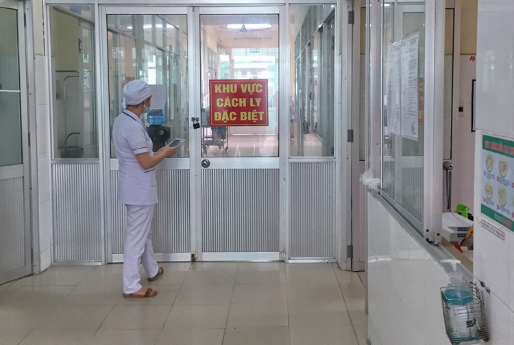 Khu cách ly đặc biệt ở Bệnh viện Phổi Đà Nẵng.
