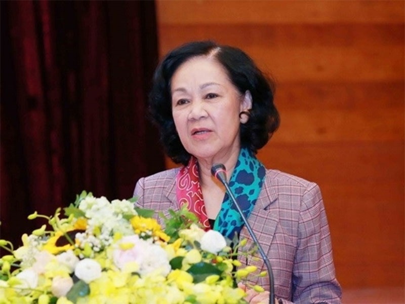 Bà Trương Thị Mai, Ủy viên Bộ Chính trị, Thường trực Ban Bí thư, Trưởng Ban Tổ chức Trung ương. Ảnh: TTXVN