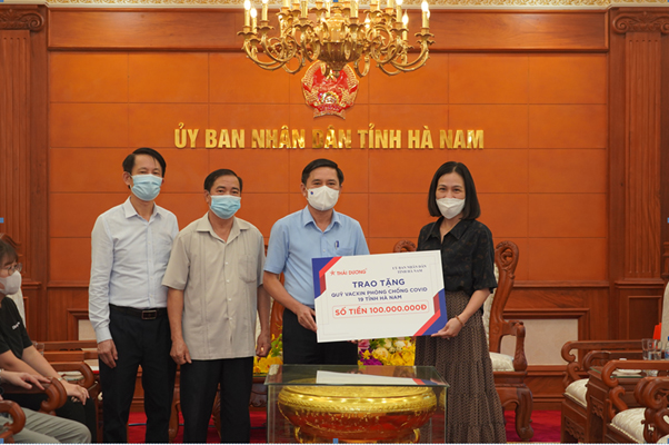 Sao Thái Dương đồng hành cùng Sở Y tế tỉnh Hà Nam phòng chống dịch.