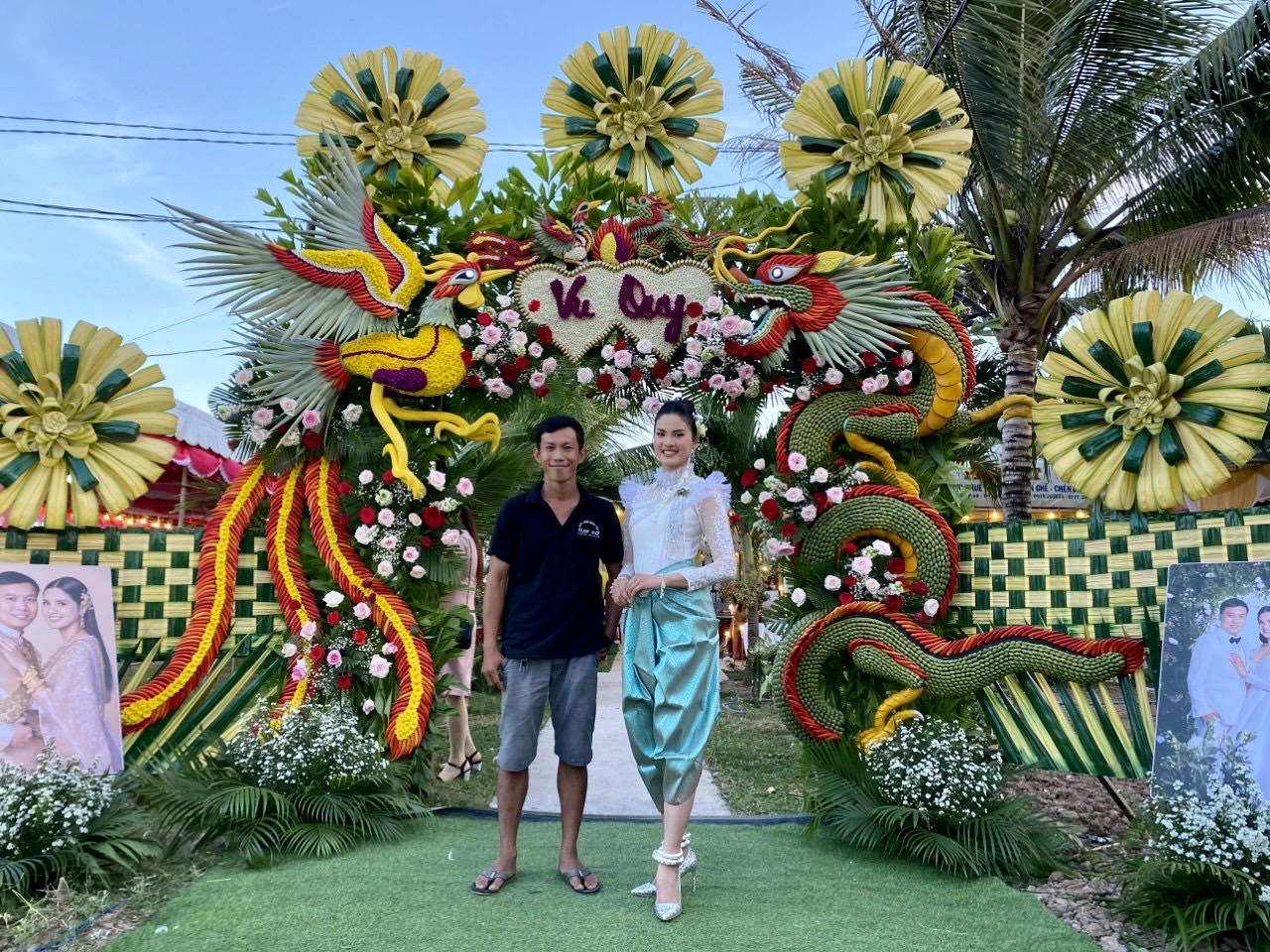 Chiếc cổng cưới anh thiết kế cho Người đẹp nhân ái Dương Thị Ngọc Thoa (Top 5 Miss World Việt Nam 2019).
