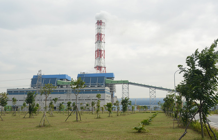 Nhà máy Nhiệt điện Thái Bình 1.               Ảnh: Ngân Hà