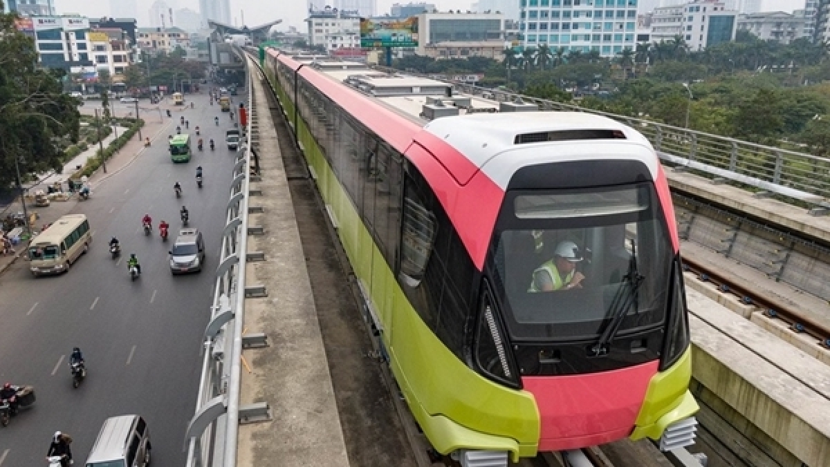 Tuyến metro Nhổn - ga Hà Nội dự kiến vận hành đoạn 8,5km trên cao vào cuối năm 2022.