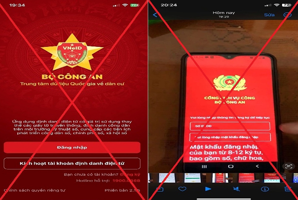 Cảnh giác thủ đoạn lừa đảo cài đặt VNeID giả mạo.