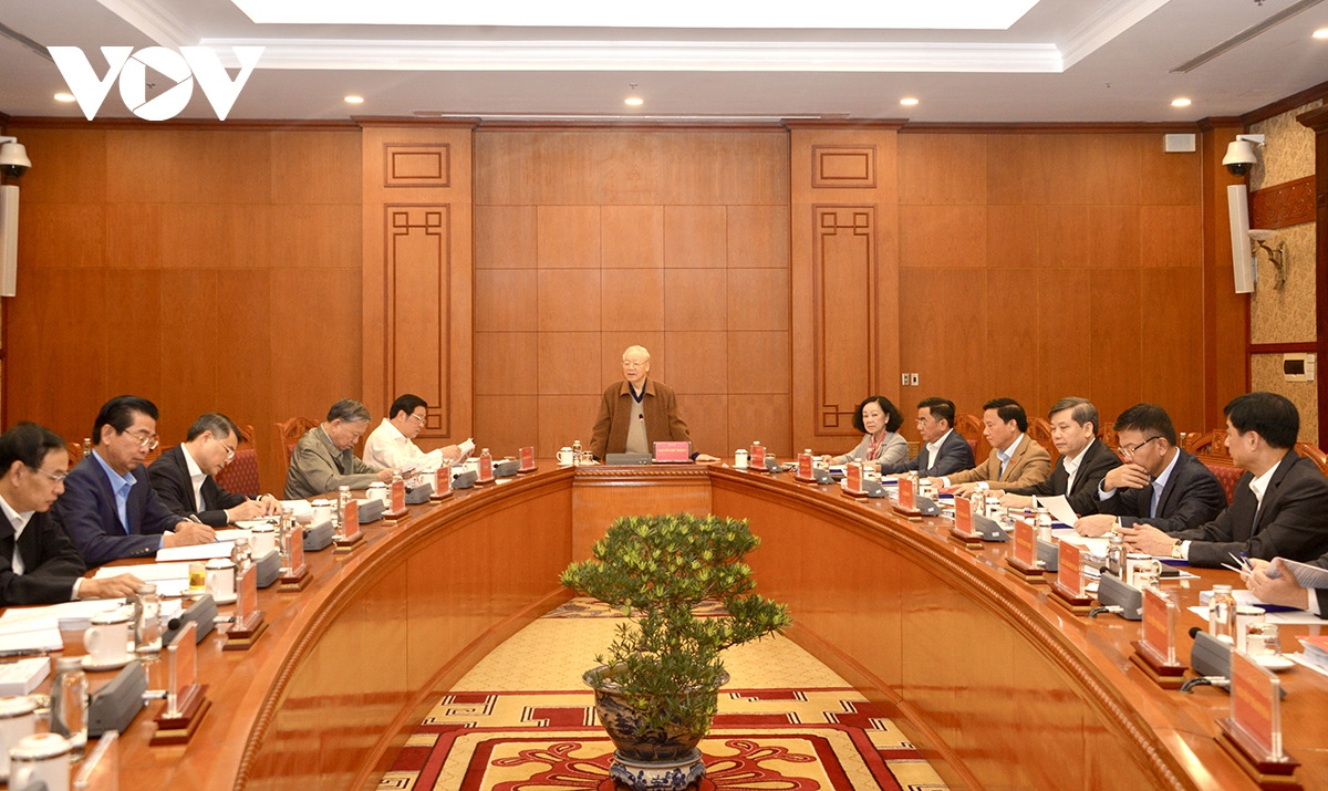 Tổng Bí thư Nguyễn Phú Trọng chủ trì phiên họp của Thường trực Ban Chỉ đạo Trung ương về phòng, chống tham nhũng, tiêu cực.