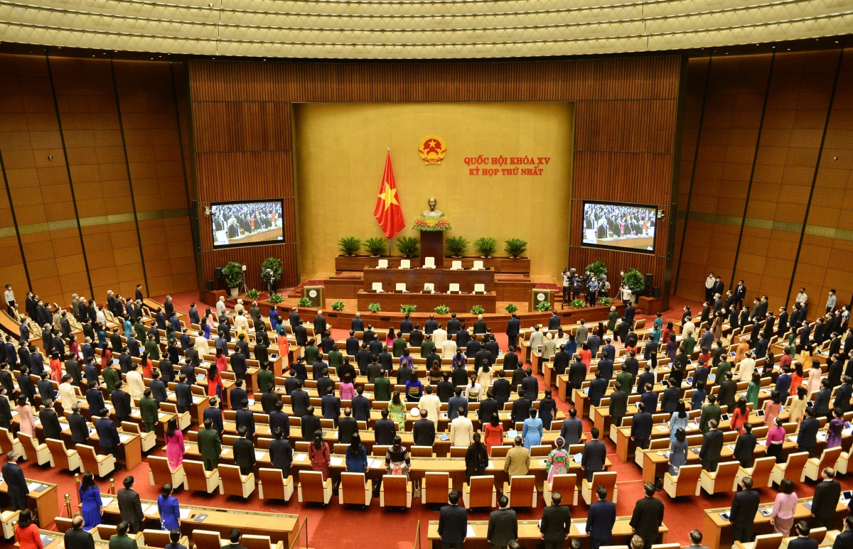 Phiên khai mạc kỳ họp thứ nhất Quốc hội khóa XV.