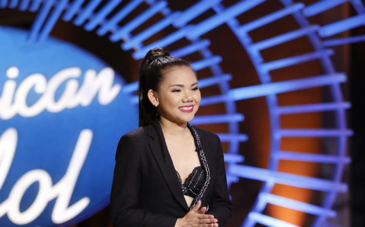 Minh Như tại chương trình American Idol 2019.
