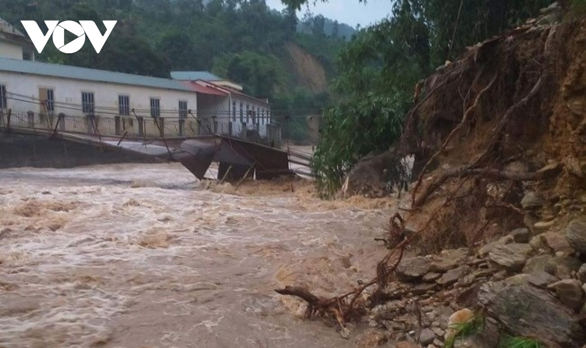 Lũ quét, sạt lở đất ở Hà Giang.