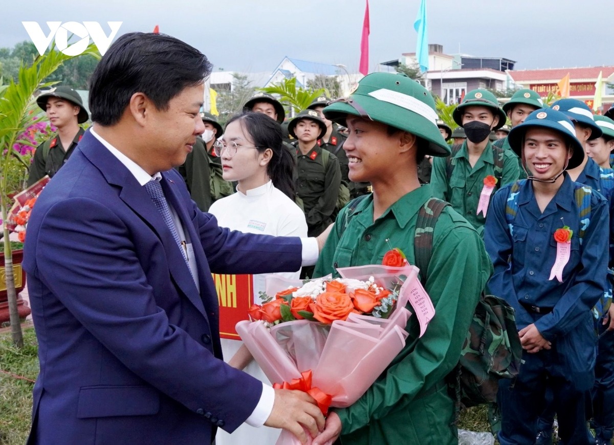 Ngày hội tòng quân tại tỉnh Quảng Nam ngày 25/2/2024.