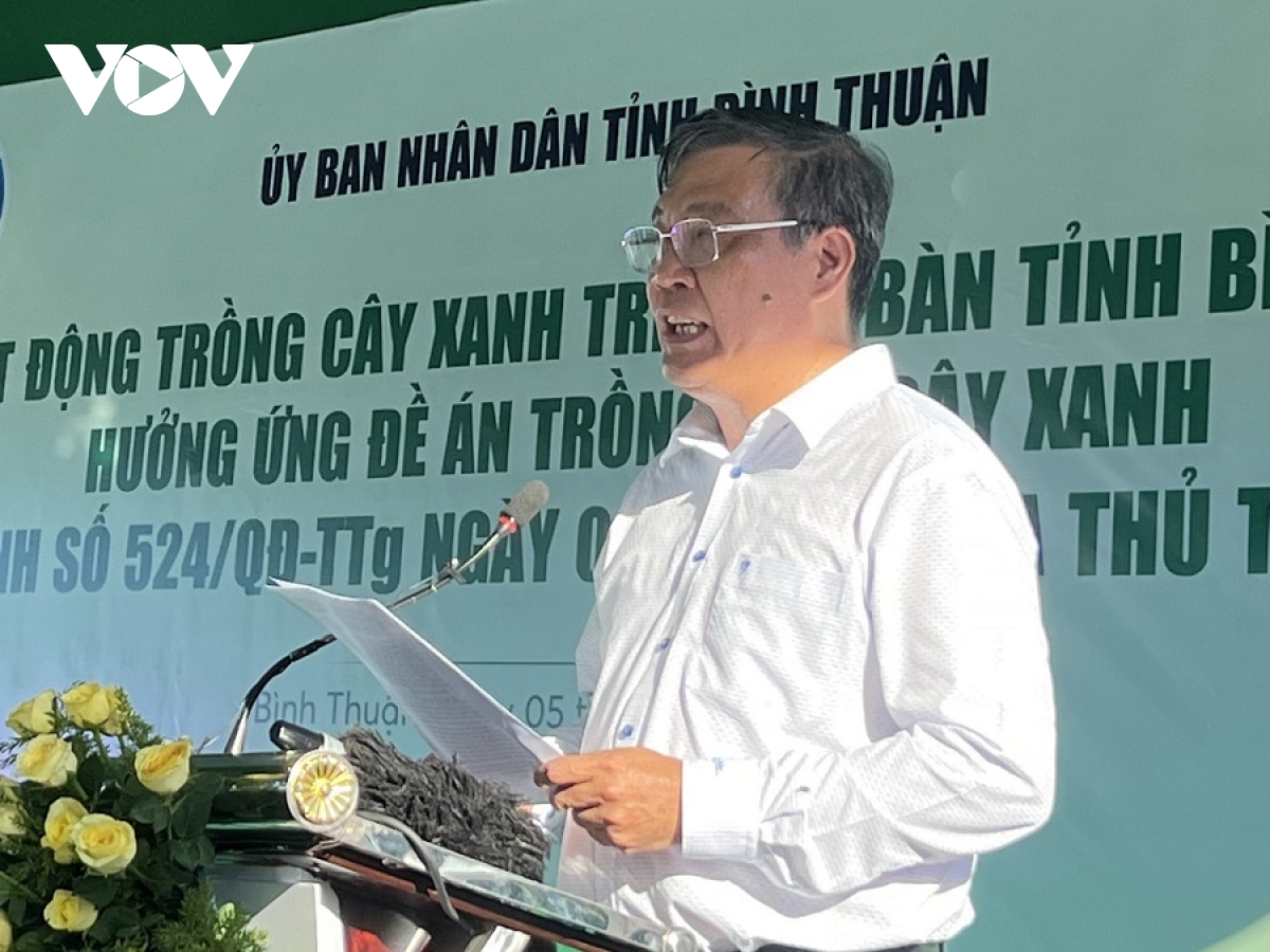 Ông Nguyễn Văn Phong, Phó Chủ tịch UBND tỉnh Bình Thuận. (Ảnh: Đoàn Sĩ)
