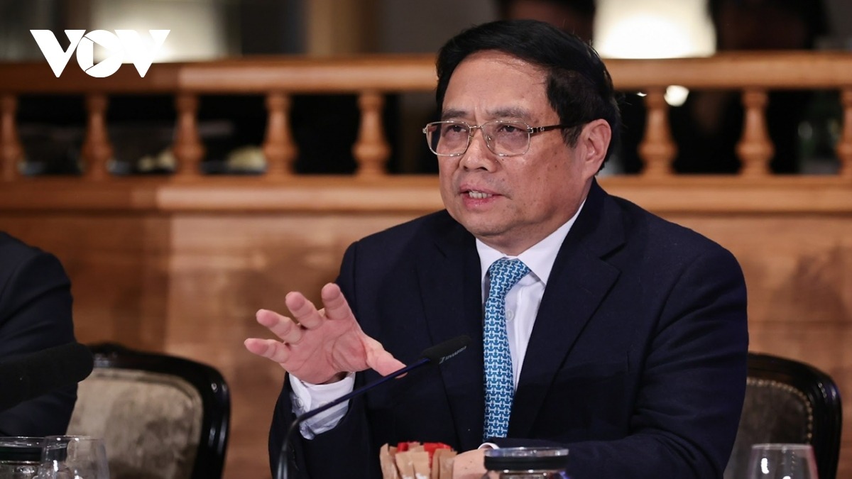 Thủ tướng Phạm Minh Chính đề nghị hỗ trợ xây dựng trung tâm tài chính Việt Nam.