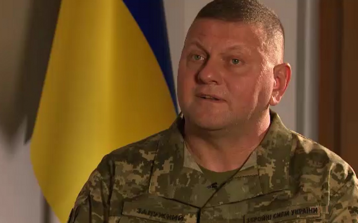 Tổng tư lệnh quân đội Ukraine - Valerii Zaluzhnyi. Ảnh: Sky News.