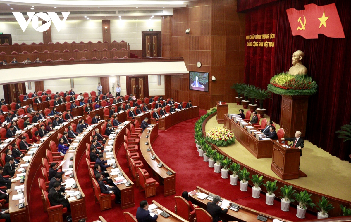 Tổng Bí thư Nguyễn Phú Trọng phát biểu khai mạc Hội nghị Trung ương 8 khóa XIII.