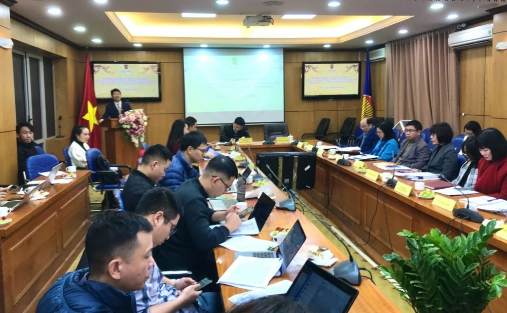 Thứ trưởng Bộ Tư pháp Nguyễn Thanh Tịnh phát biểu tại cuộc họp báo. (Ảnh: TTXVN)
